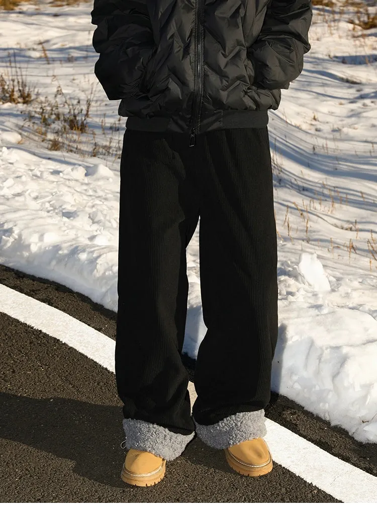 MANYSTON Winter Ribbed Cozy Pants Maxct