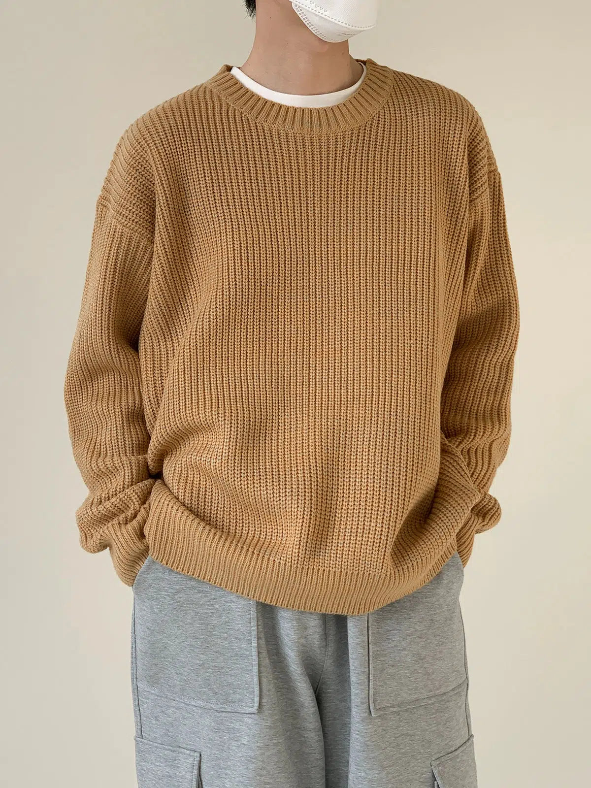 Maxct Basic Round Neck Loose Sweater