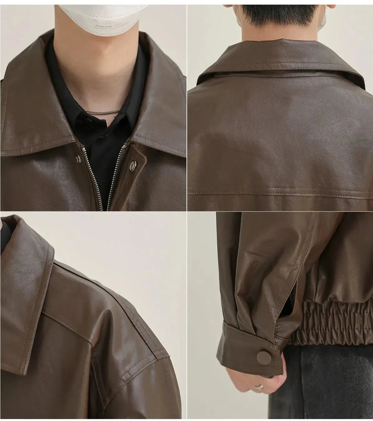 Maxct Classic Full Zip Leather Jacket
