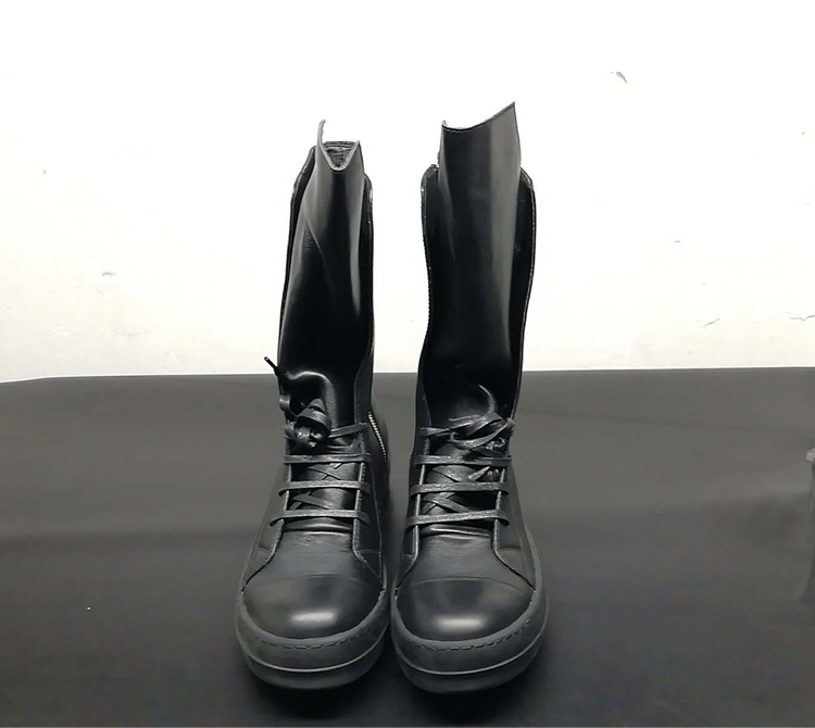 Fashion Men Women High-top Black Sneakers - true deals club
