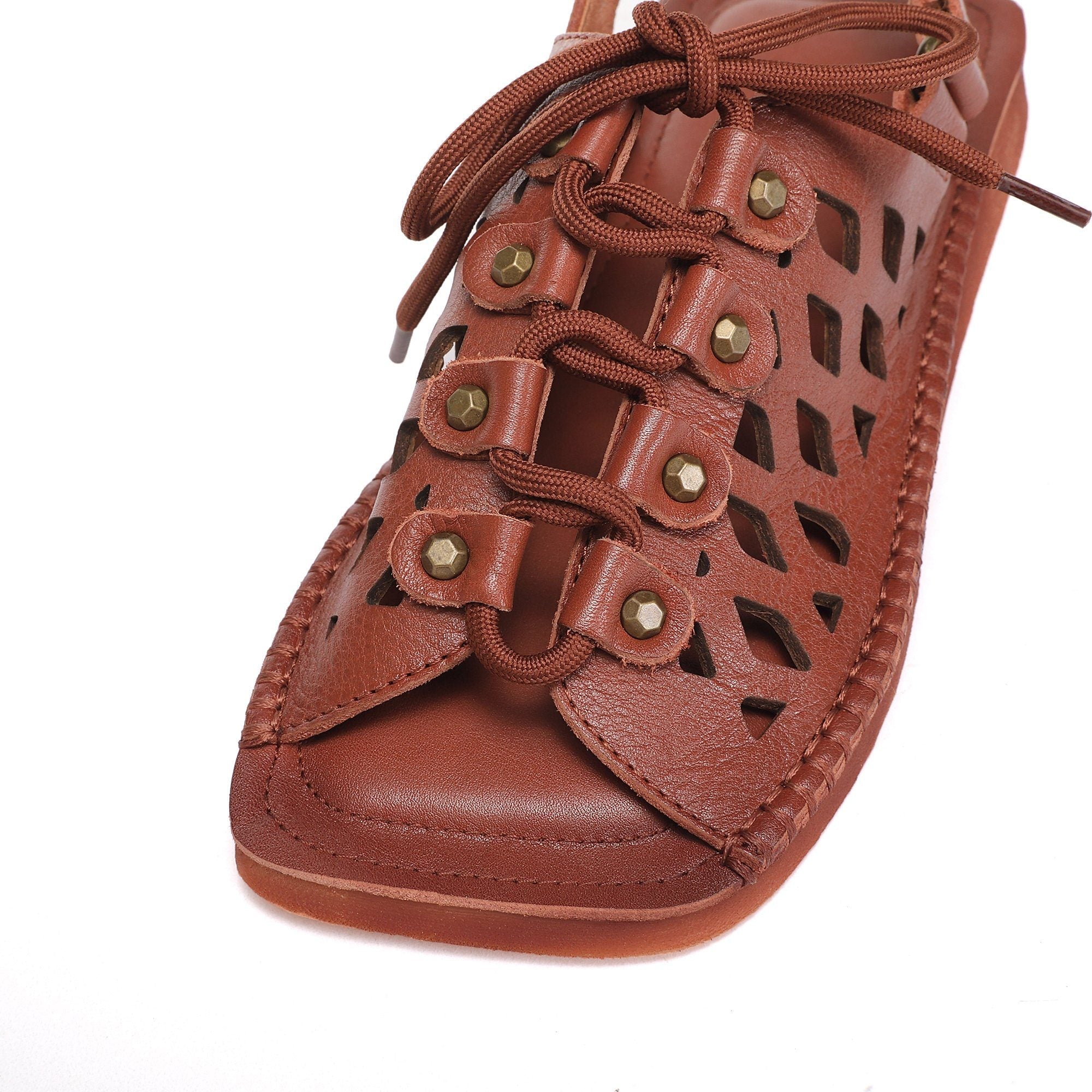 Strappy Sandals Peep Toe Retro Maxct