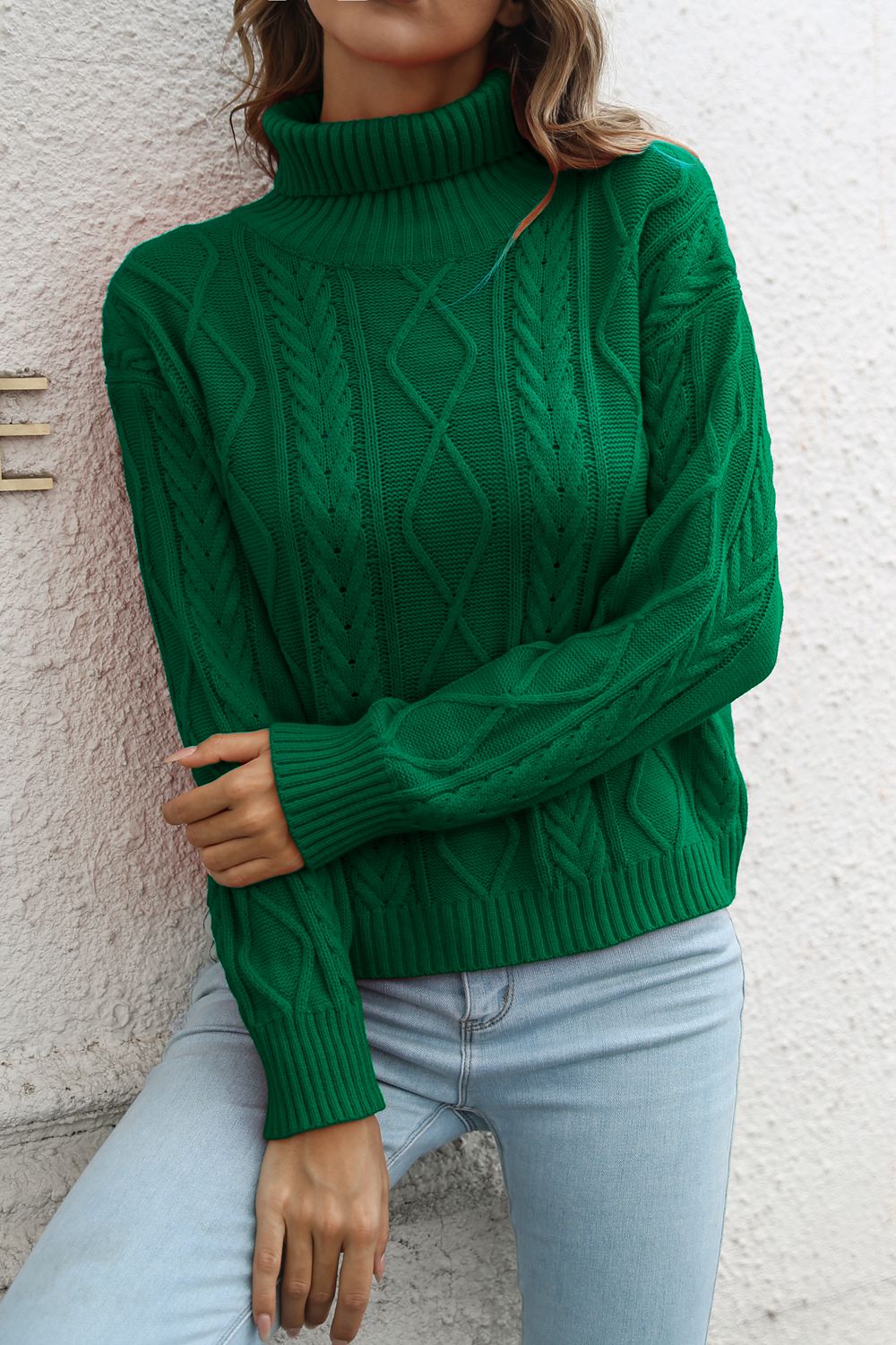Maxct &Turtleneck Long Sleeve Sweater