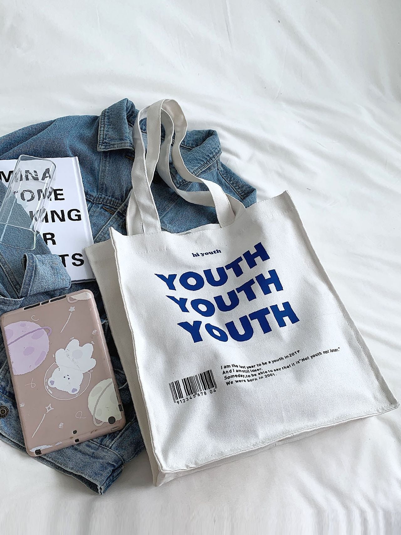 Maxct - Letter Graphic Tote Bag  - Women Tote Bags