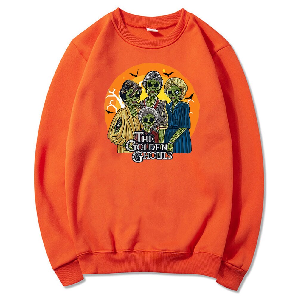Maxct Halloween Awakecrm The Golden Ghouls Halloween Sweatshirt Tv Show Golden Gilrs Inspired Hoodie Funny Witch Vampire Pullover Halloween Sweatshirts