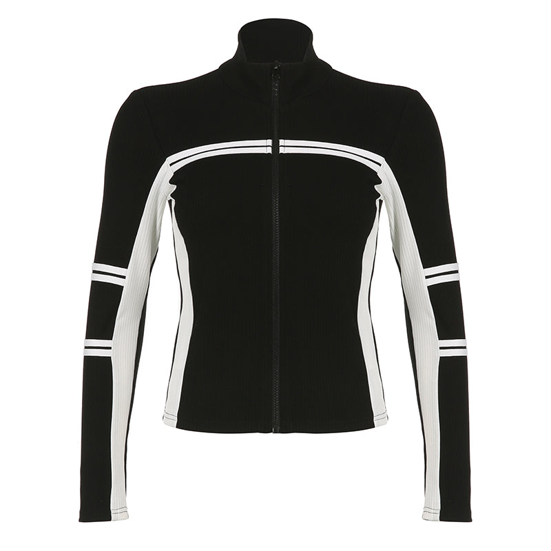 Maxct Vintage Striped Zip Up Cardigan