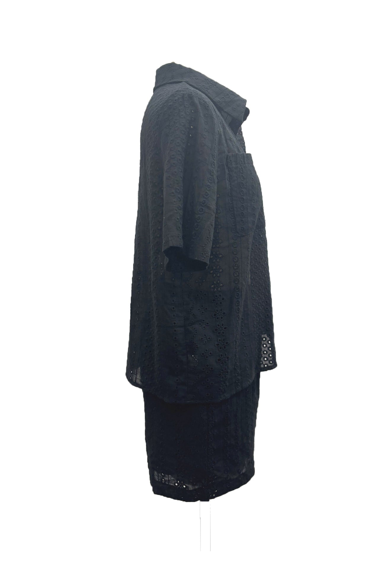 Maxct Jacquard Hollow Out Shirt Suits