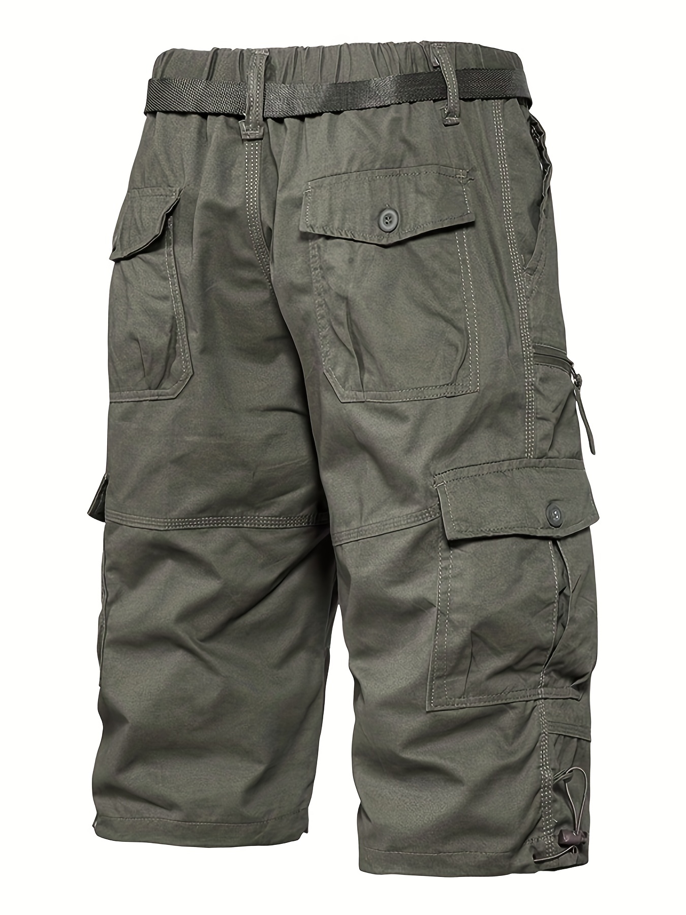 dunnmall Maxct Street Style Men's Casual Cargo Capris Jeans With Pocket, Men's Outfits