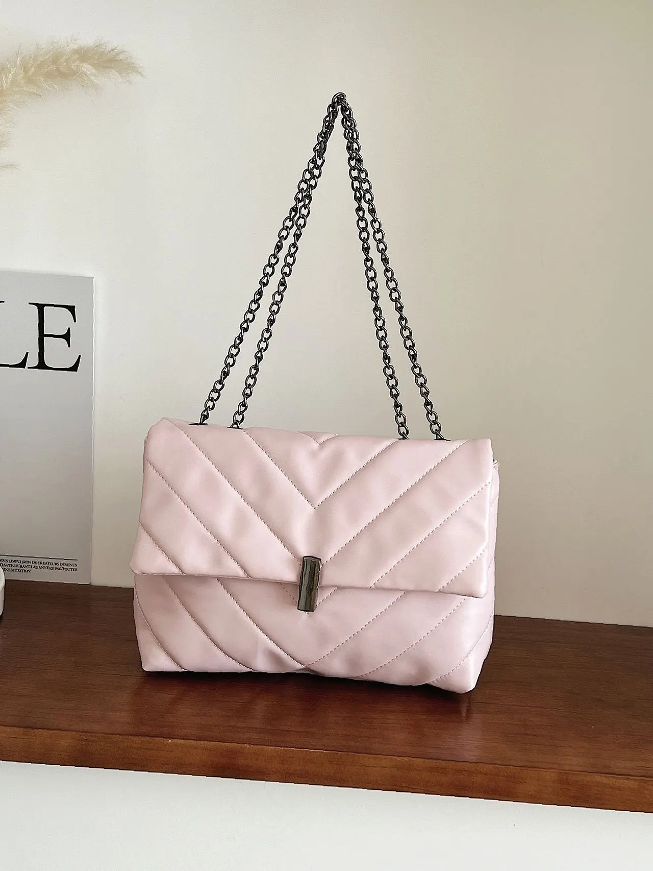 Maxct - Chevron Chain Tote Bag  - Women Tote Bags