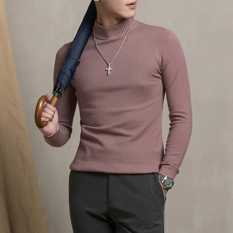 Maxct Half High Neck Slim-fit Sweater