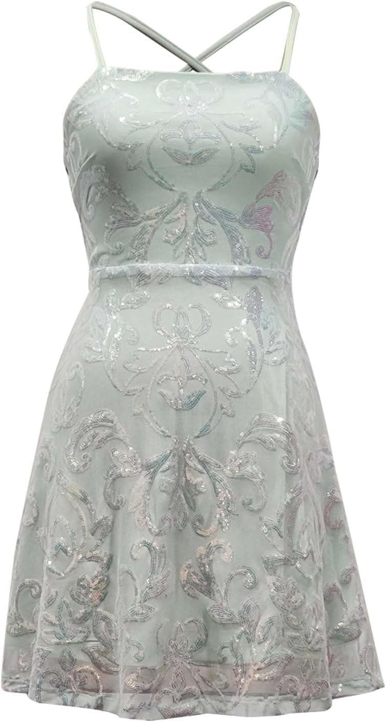 Sleeveless Sequin Party Dress Maxct