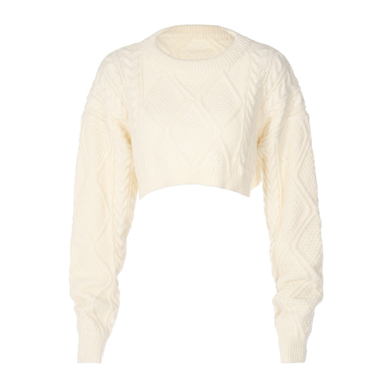 OLCooL Nevio Knitted Crop Sweater