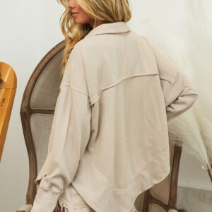 Maxct &BiBi Washed Thumbhole Cuff Sweatshirt