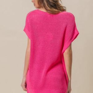 Maxct &BiBi Patch Pocket Short Sleeve Sweater