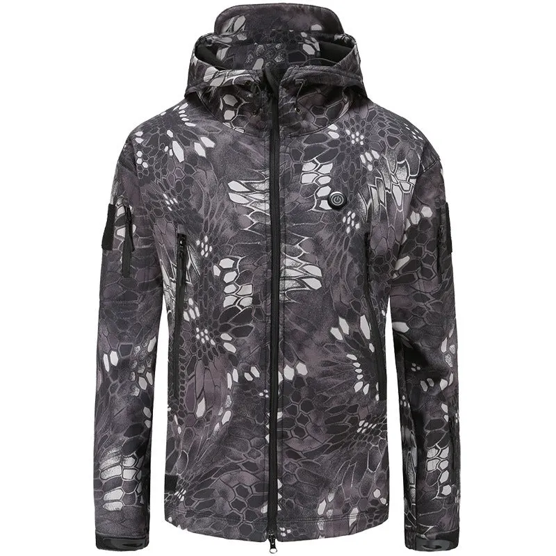 Maxct &Smart Heating Hooded Fleece-Lined Coat