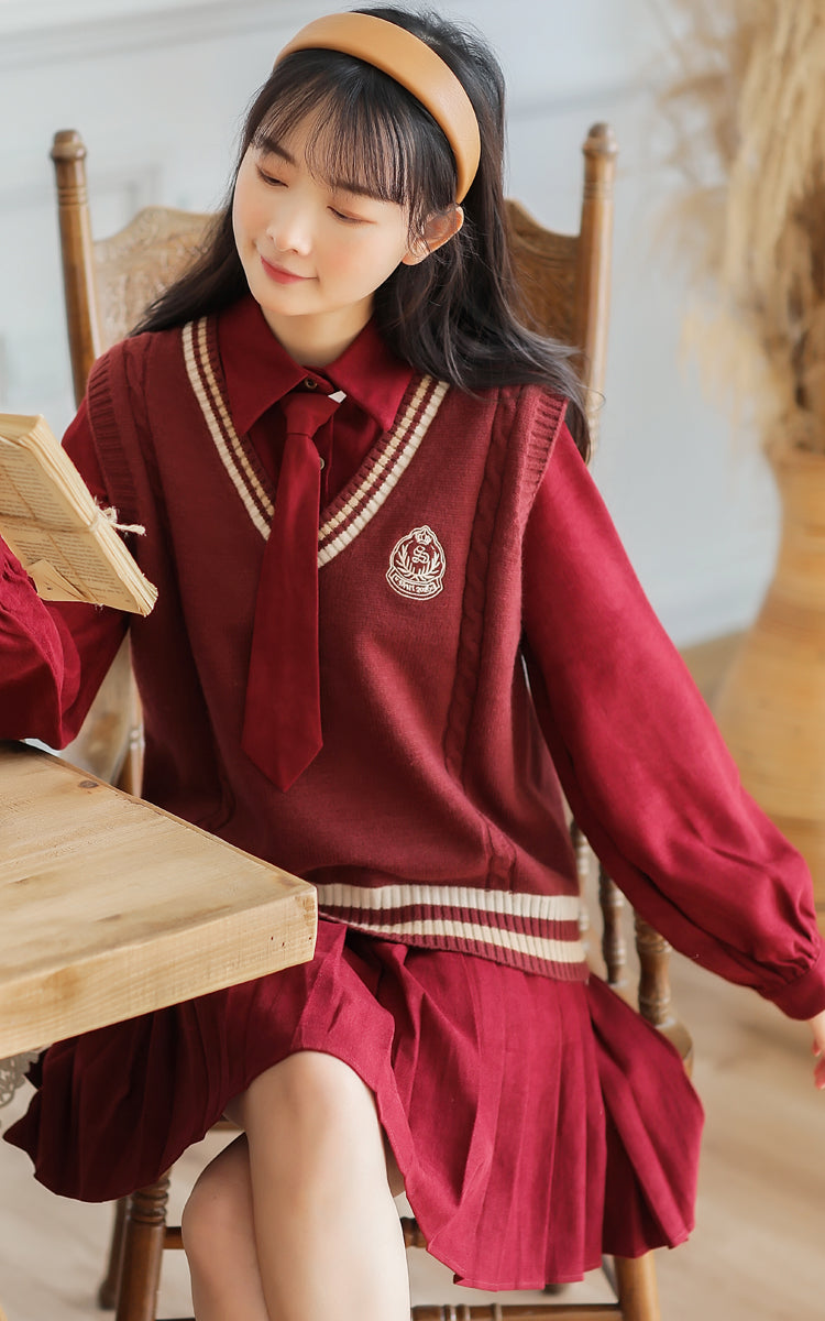 Prep School Vest & Dress Set Maxct