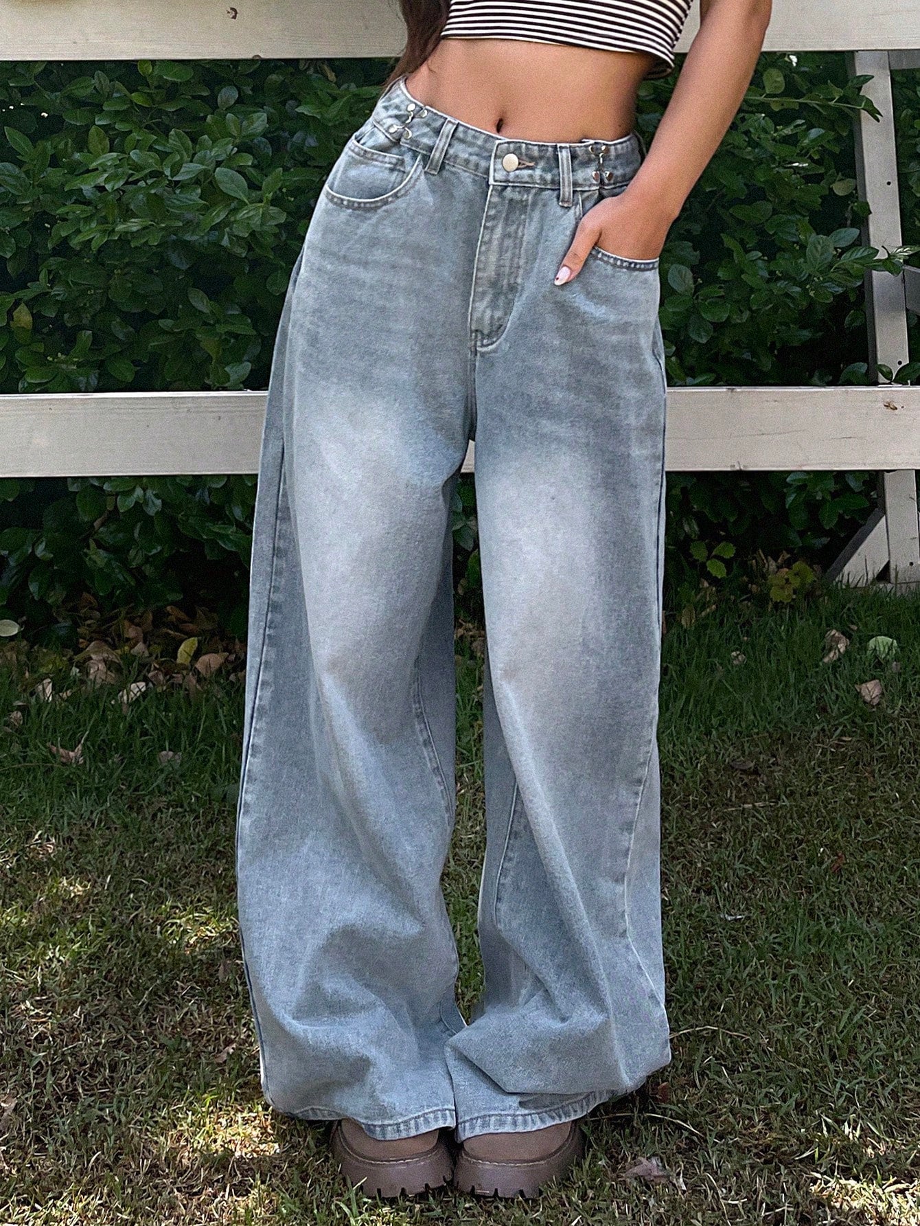 Maxct Ladies' Plain & Simple Daily Wear Denim Long Pants