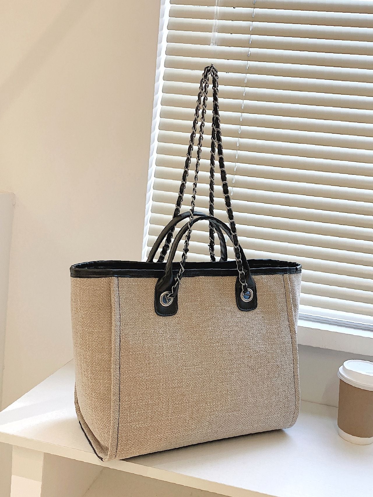 Maxct - Minimalist Chain Top Handle Bag  - Women Tote Bags