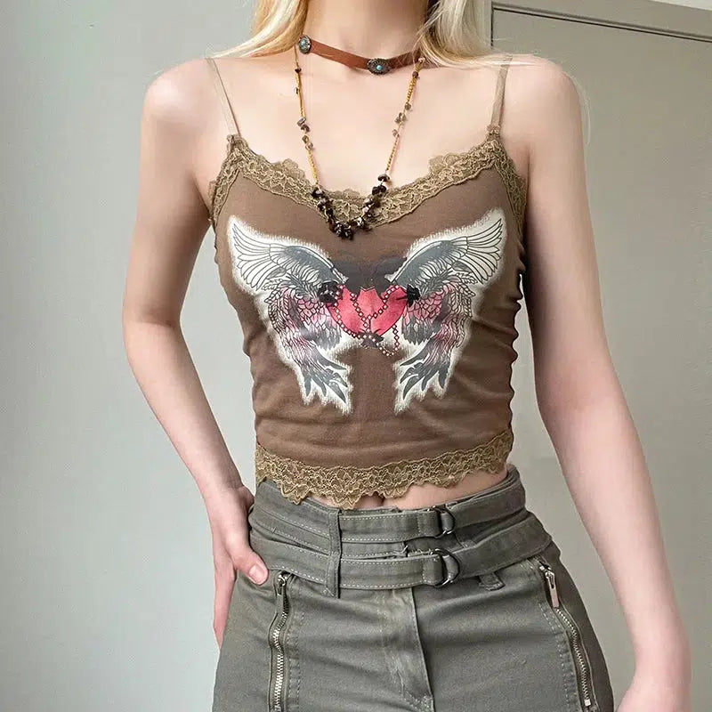 Maxct &Fairy Grunge Angel Wings Top