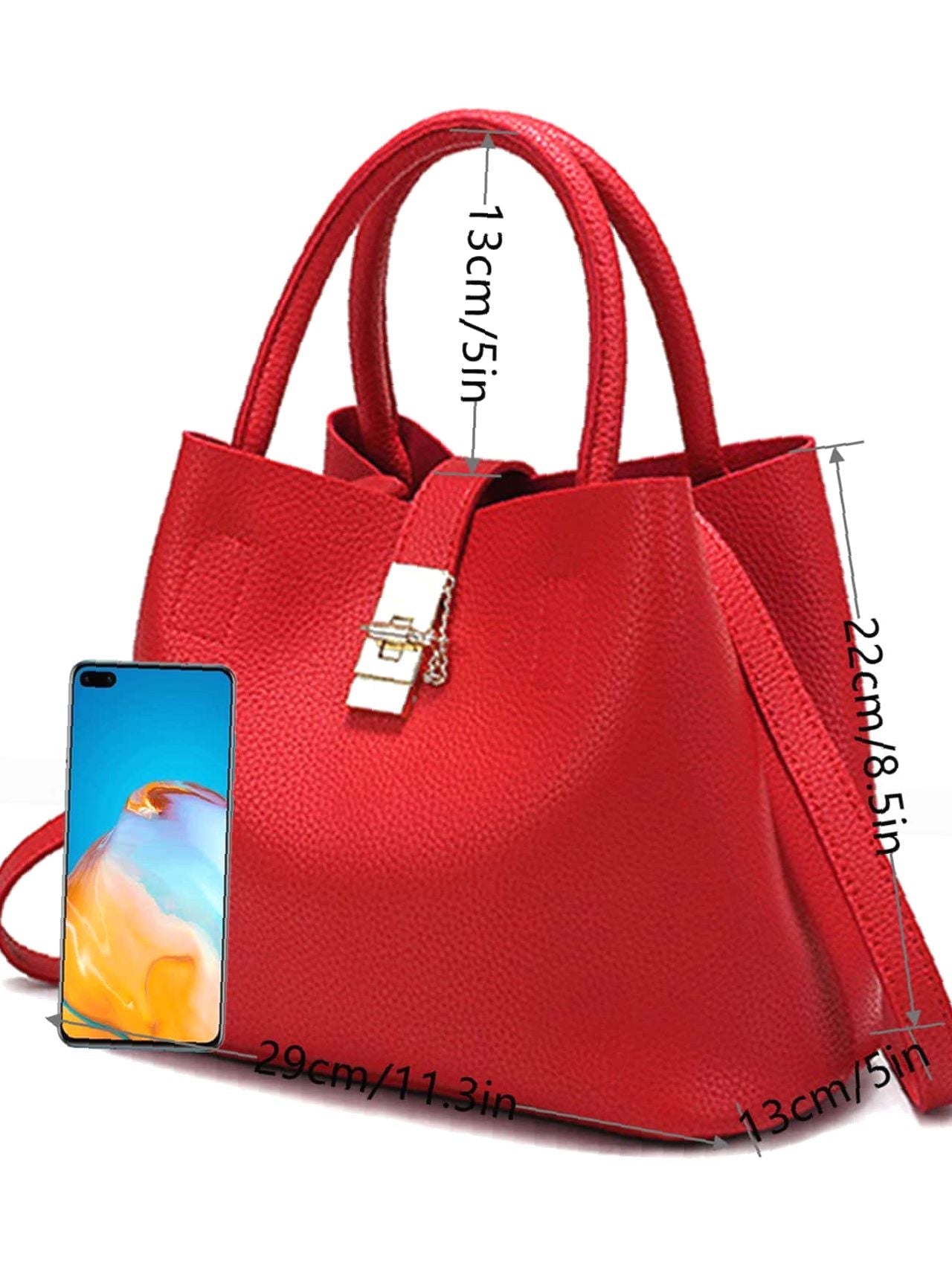 Maxct - Twist Lock Top Handle Bucket Bag  - Women Tote Bags