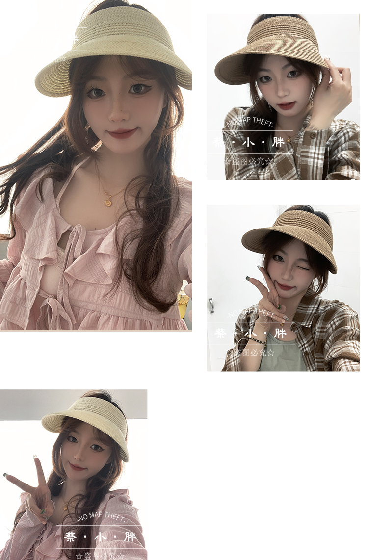Summer Straw Woven Women's Foldable UV Protection Sun Hat