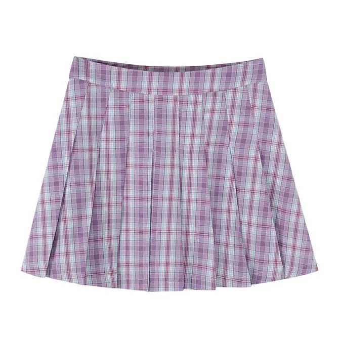 Maggie Plaid Mini Skirt Maxct