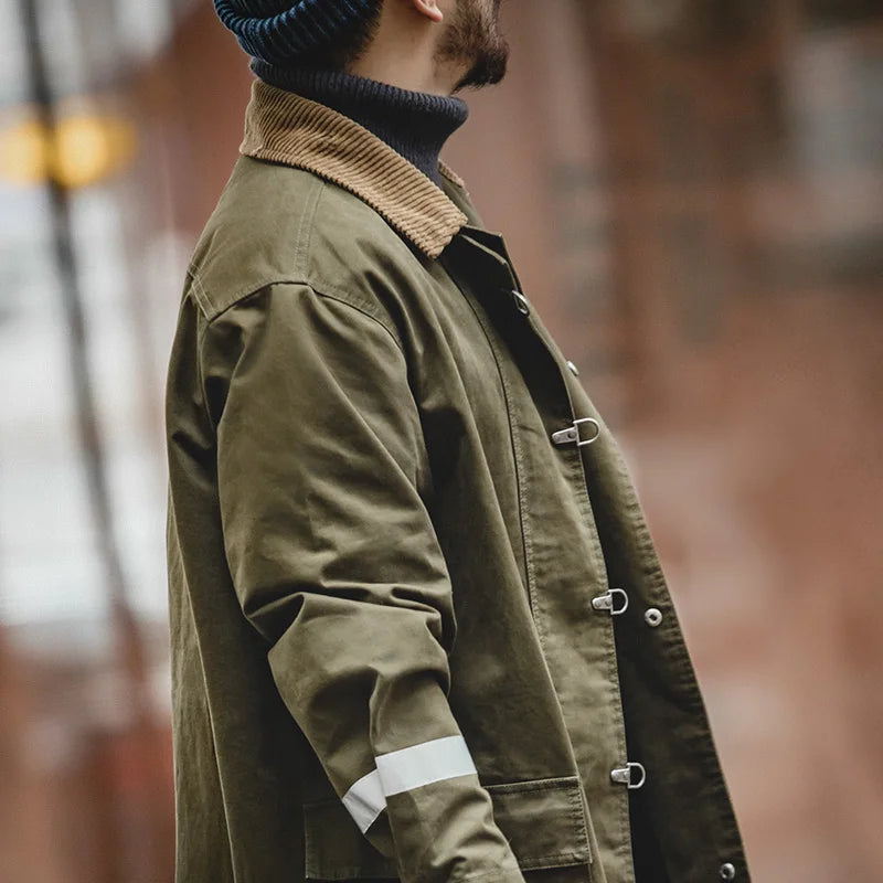 Maxct Metal Buckle Workwear Overcoat