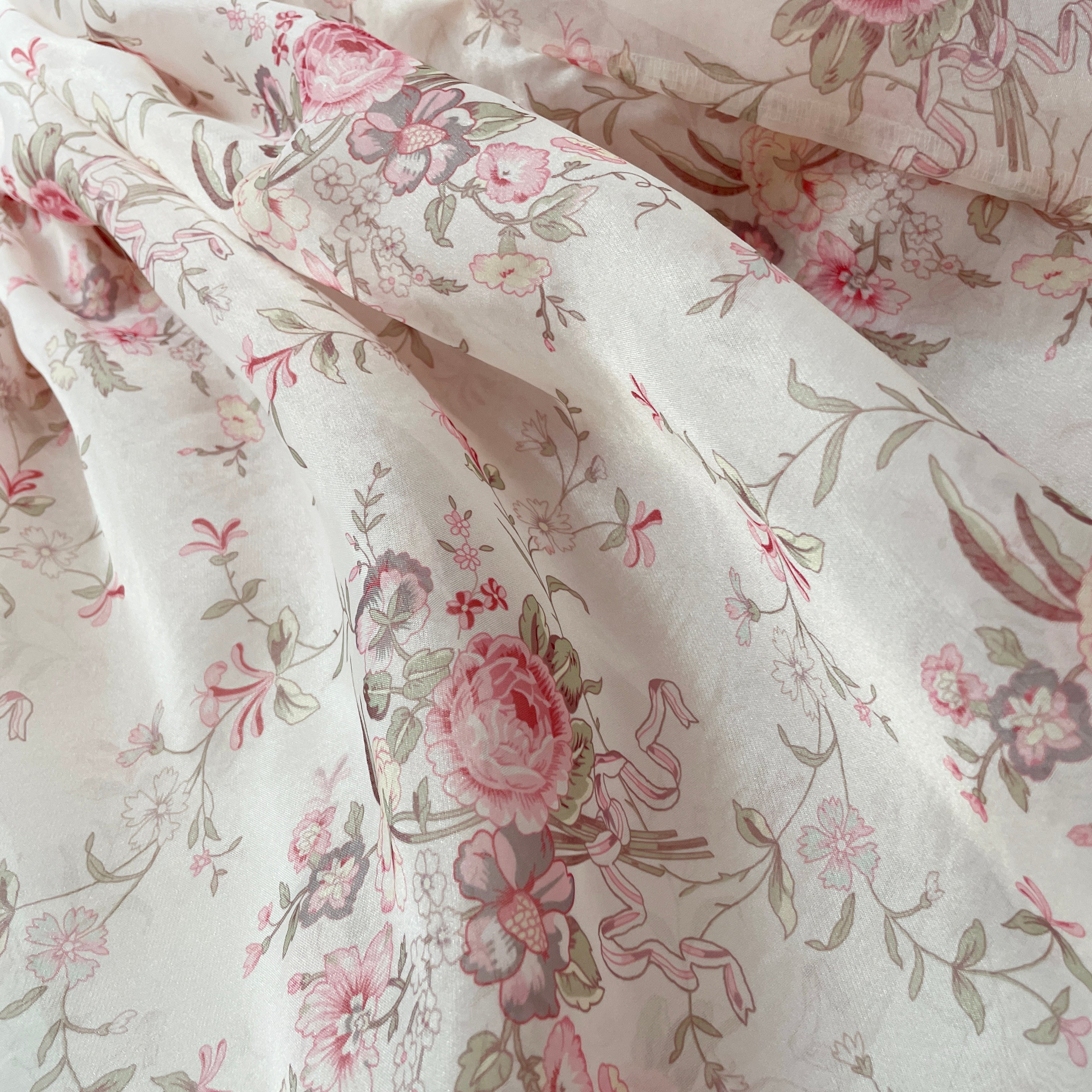 French Rose Mini Puff Dress Maxct