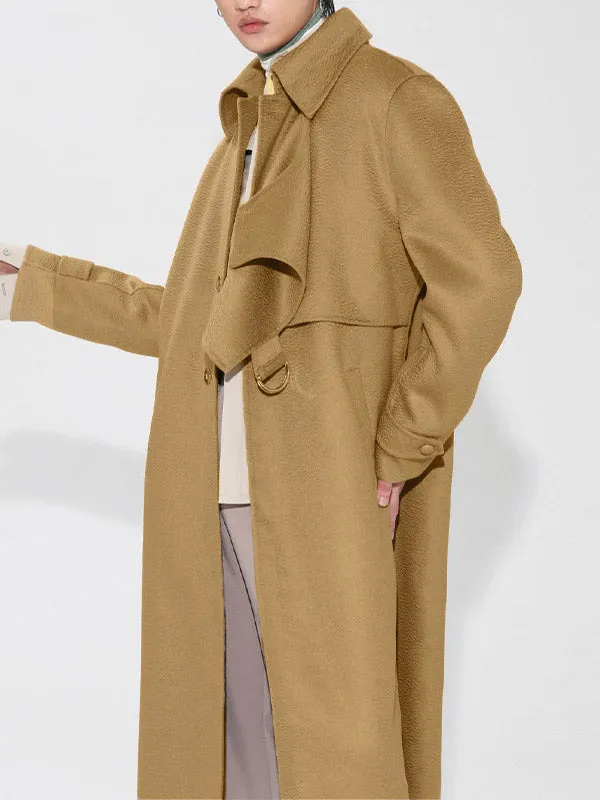 Maxct - Mens Lapel Warm Over Knee Wool Coat