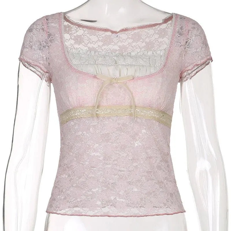 Maxct &Coquette Lace Detailed Top