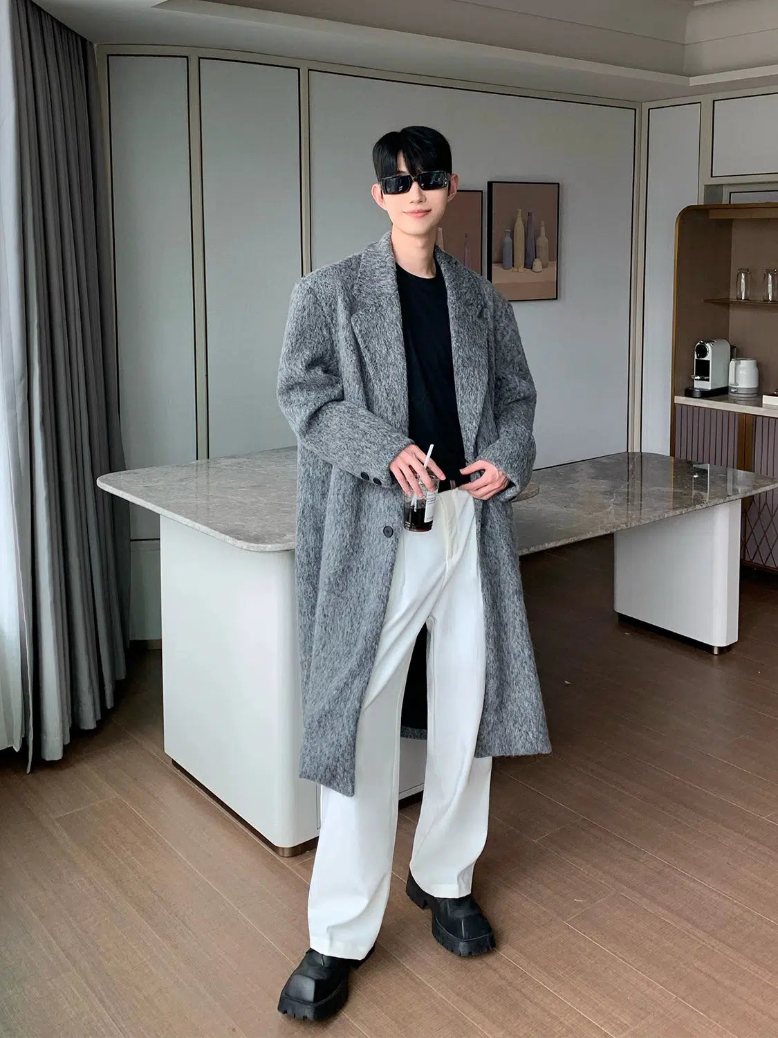 Maxct Mid-length Windbreaker Woolen Coat