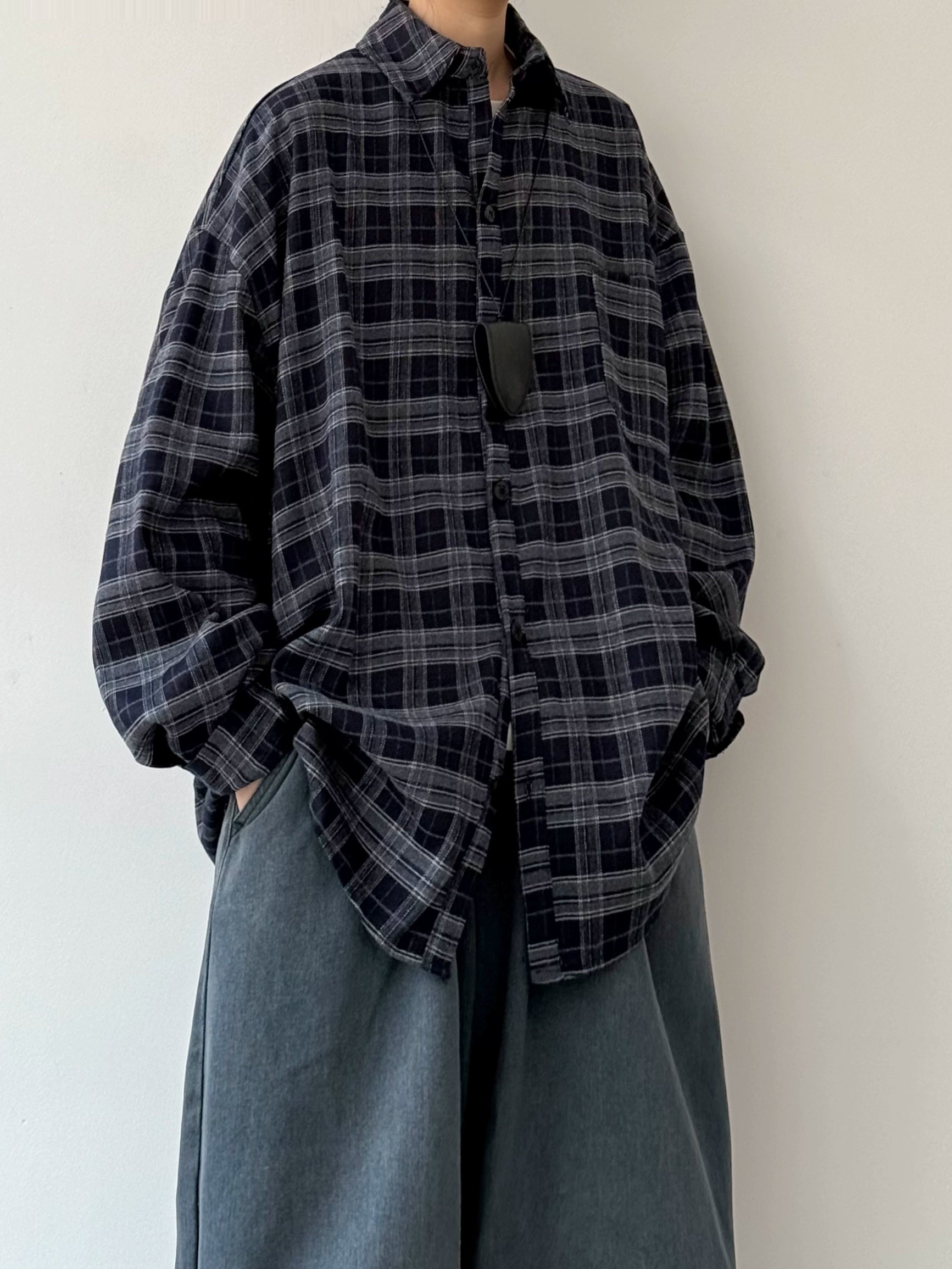 EVER Essential Plaid Shirt Maxct