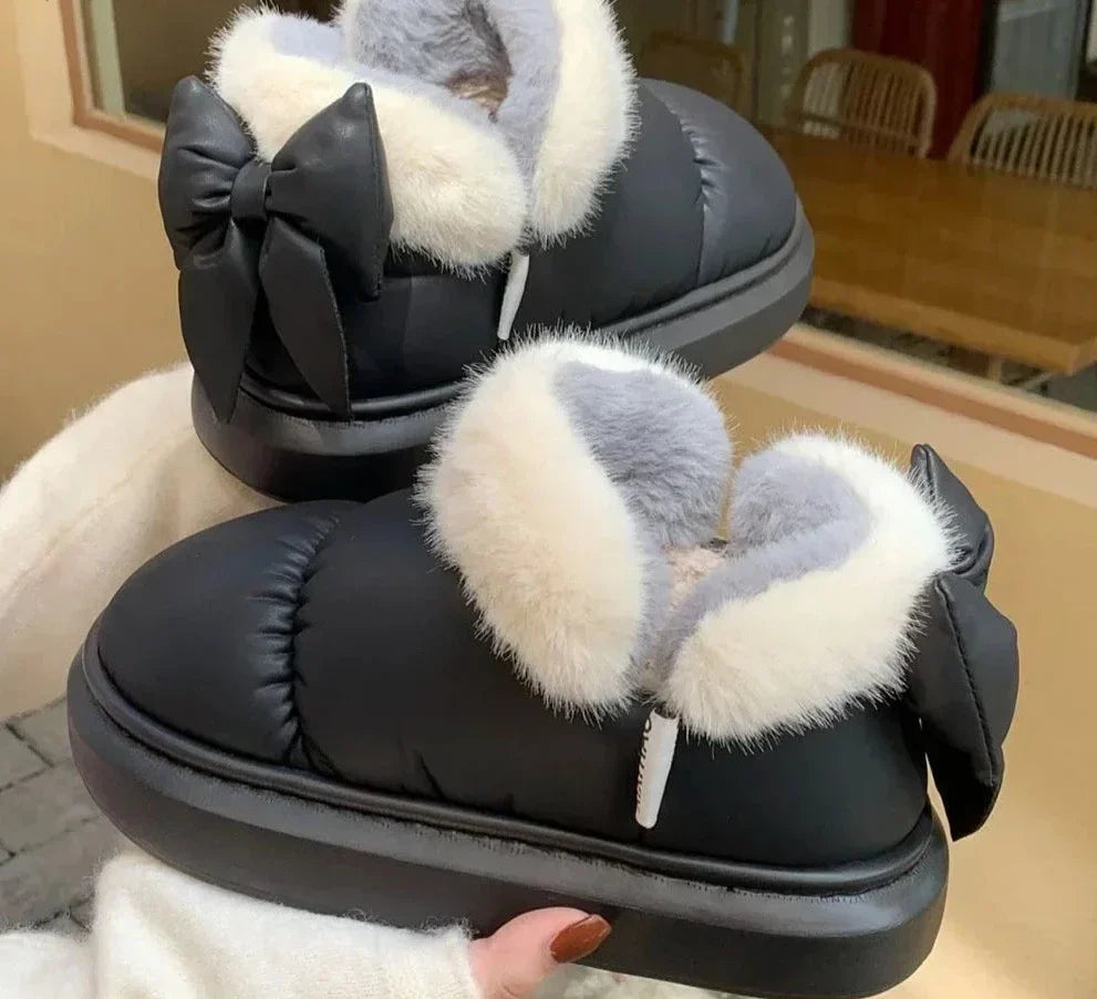 Booties for Women Winter Cute Bow Ankle Boots Maxct