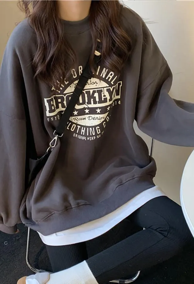 Maxct Brooklyn Graphic Crew Sweatshirt