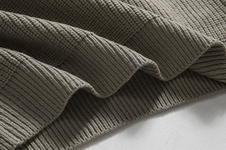 Maxct 6151 Knitted Half Zip-Up Collar Sweater