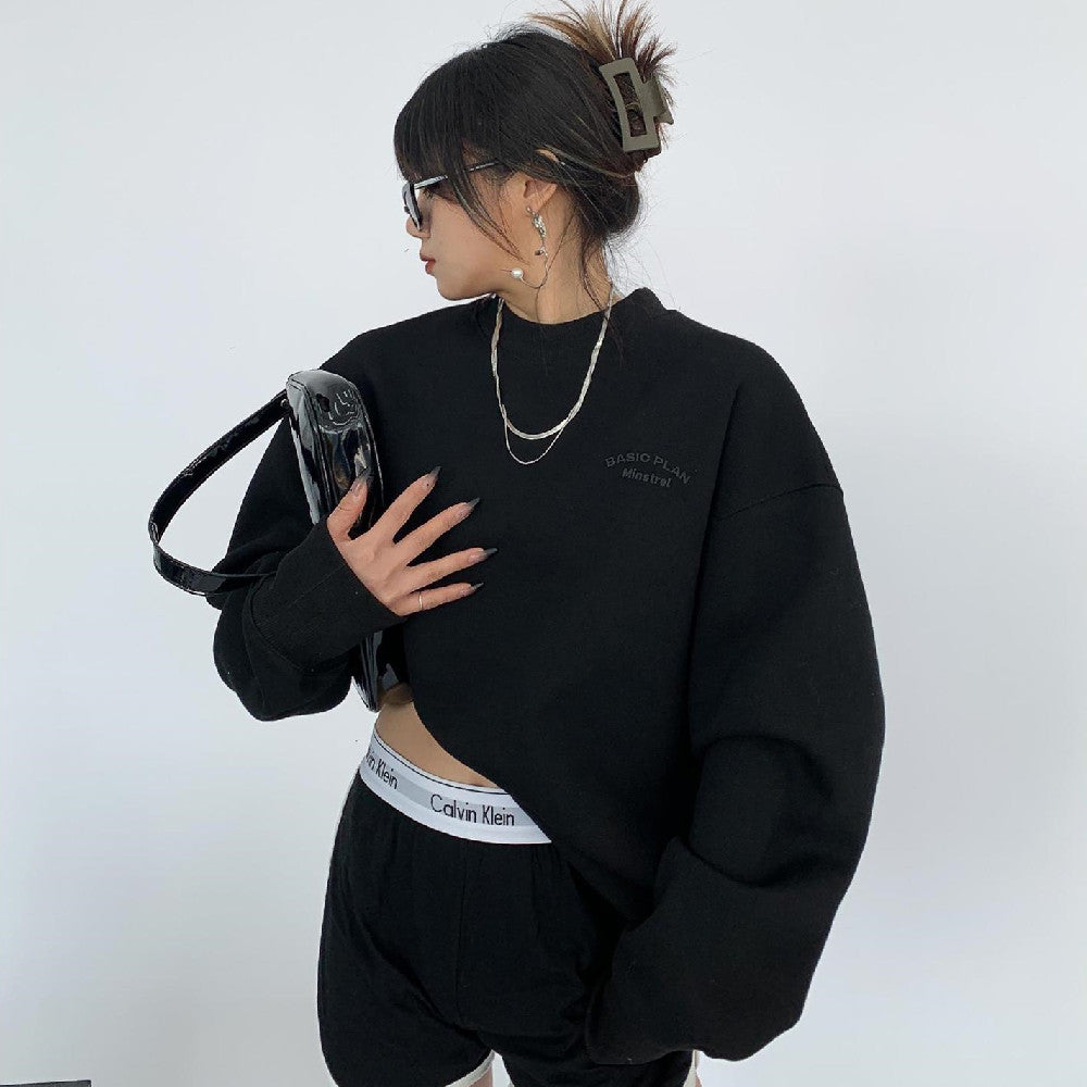 Maxct Crew Neck Logo Graphic Sweatshirt