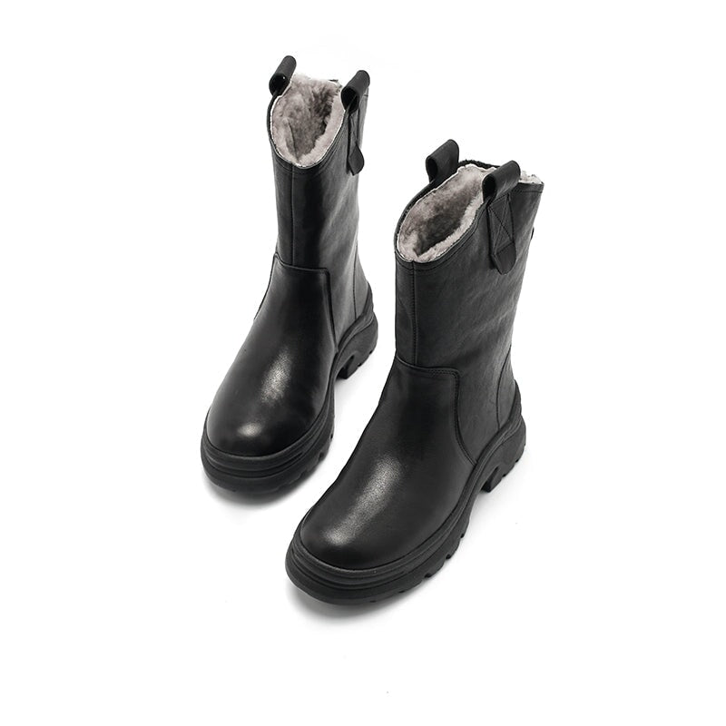 Womens Short Boots Snow Boots Have Fleece Lined for Cold Winter Maxct