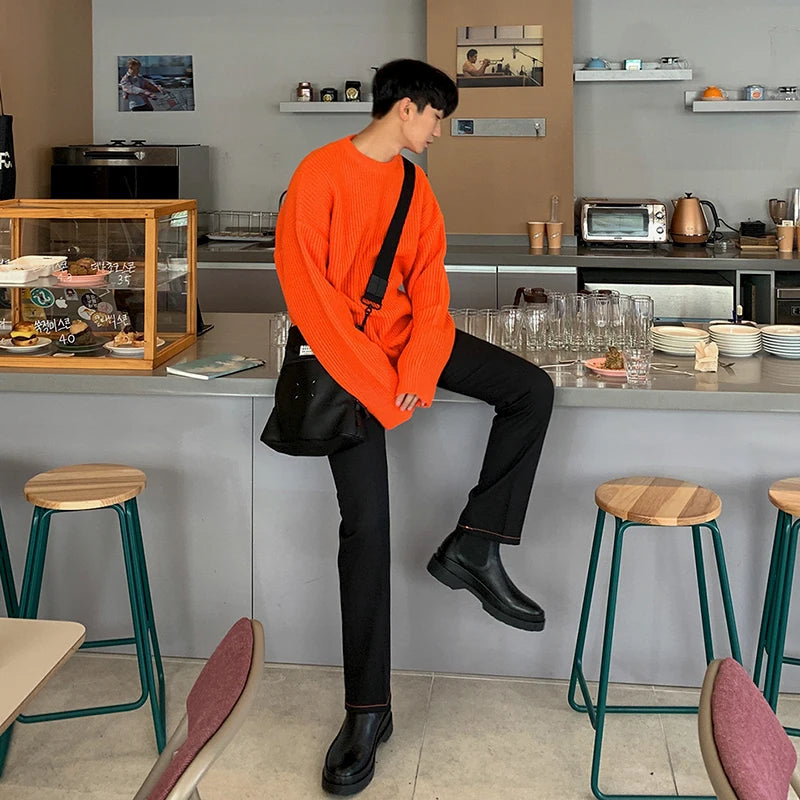 Maxct Autumn Rib Knit Sweater