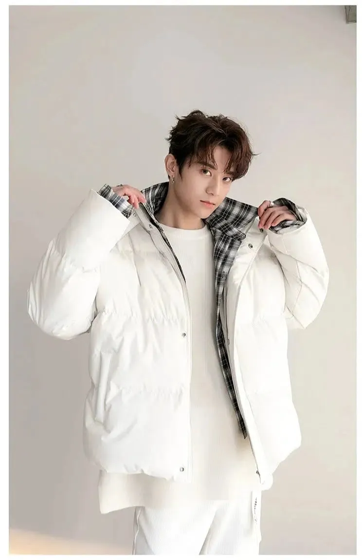Maxct Thickened Two-piece Plaid Puffer Jacket