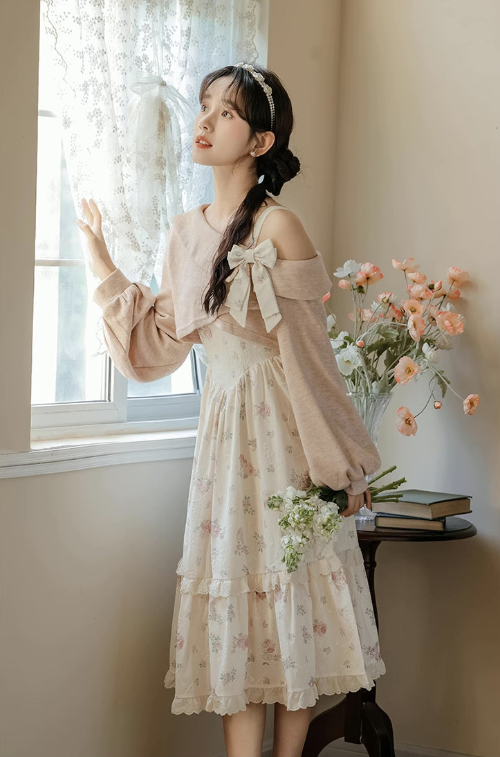 Sweet Rose Midi Dress Maxct