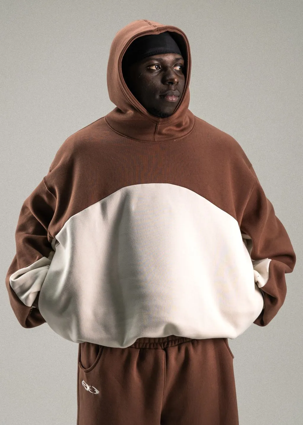 Y2k Winter Long Sleeved Hooded Sweatshirt With Color Blocking Patchwork Oversized Sweatshirt Streetwear Hip-Hop Rap Punk Outfit