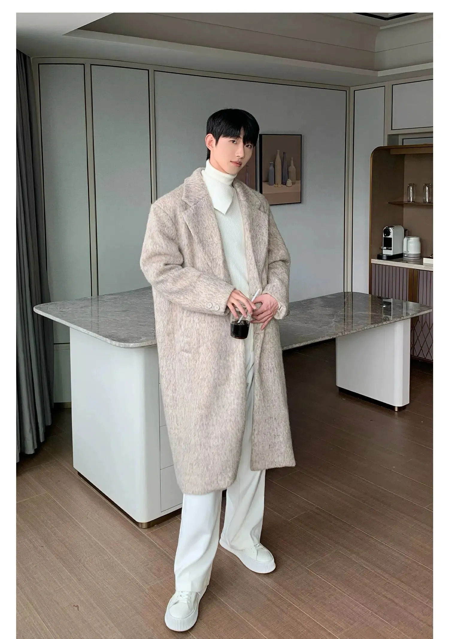Maxct Mid-length Windbreaker Woolen Coat