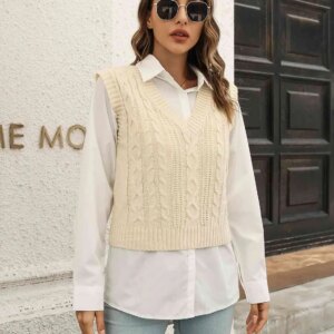 Maxct &Urban Style V-Neck Sweater Vest