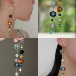 Mint Sparkling Water Long Earrings