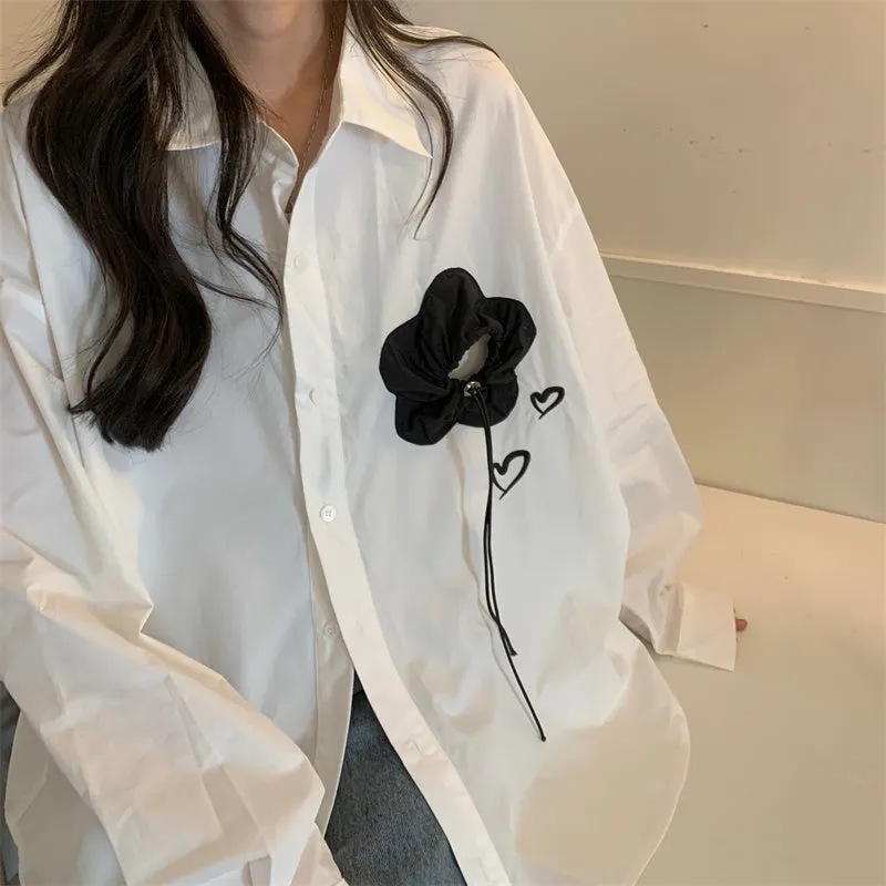 GeGe Hearts & Rose Casual Shirt Maxct