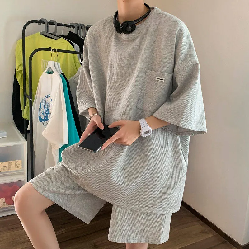 Maxct Casual Thin Short Sleeves And Shorts