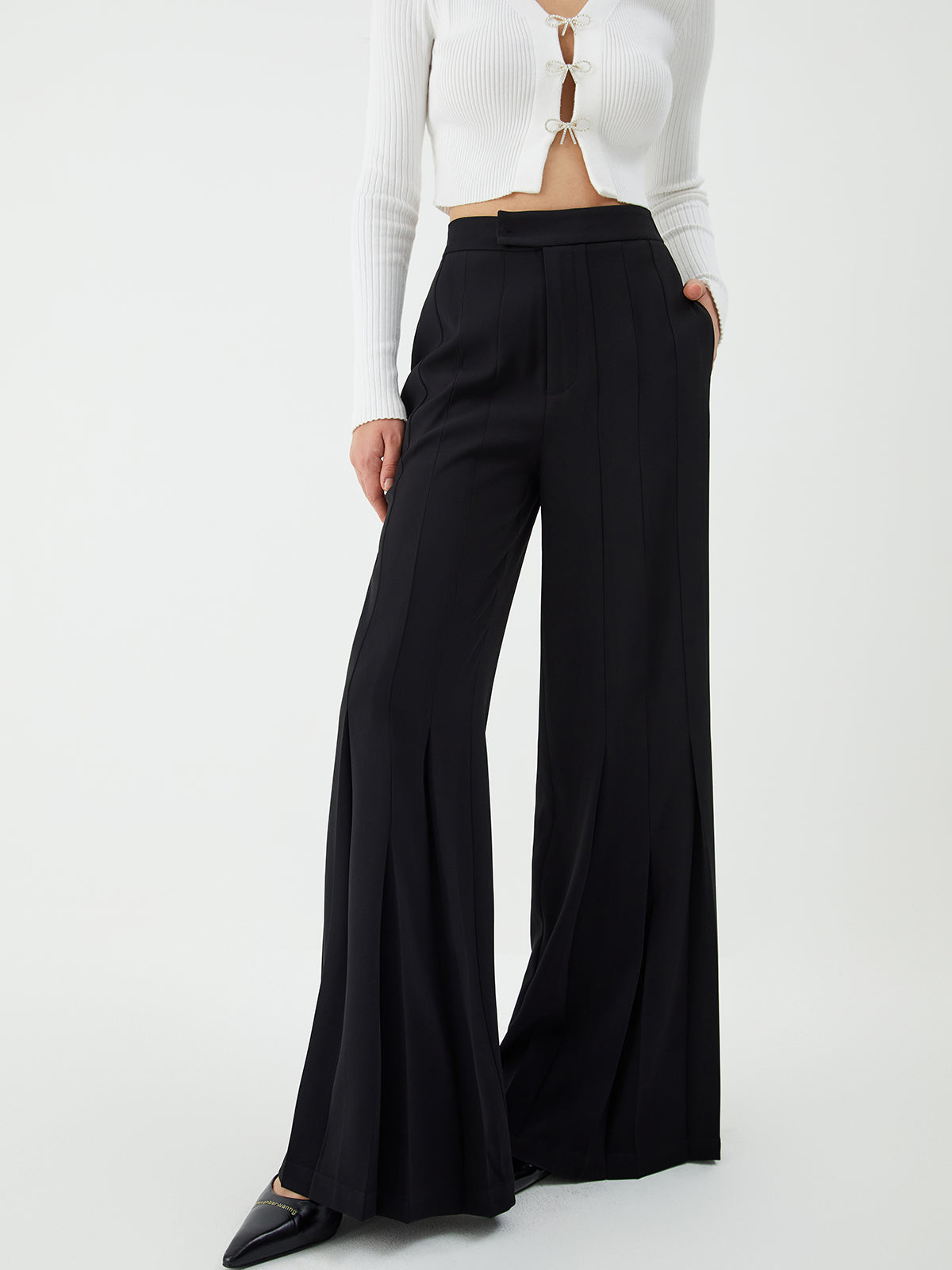 Maxct Pleated Wide Leg Pants