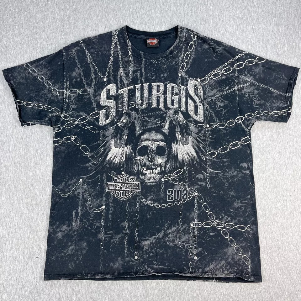 Harajuku Summer Casual Retro Hip Hop Grunge Skulls Cross Graphic T Shirt for Men Vintage Fashion Streetwear Short Sleeve Top