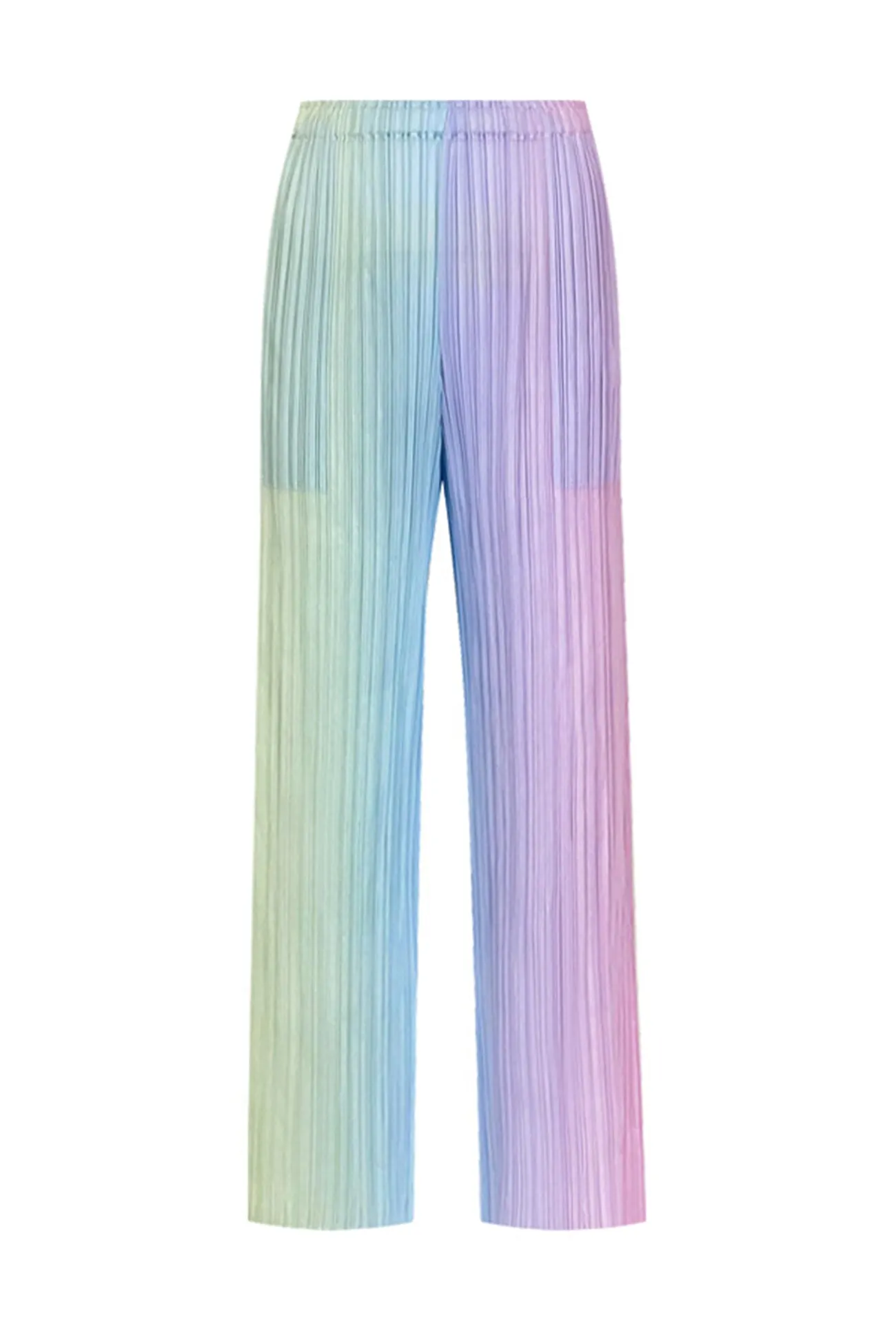 Maxct Gradient Full Pleated Irregular Top & Wide Leg Pants