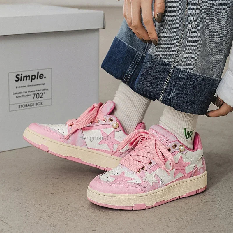 Skate Shoes Retro Y2K Star Punk Hip-hop Skateboard Sneakers Maxct