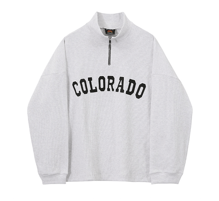 Maxct 6684 Waffle Knit Half Zip-Up Colorado Collar Sweater